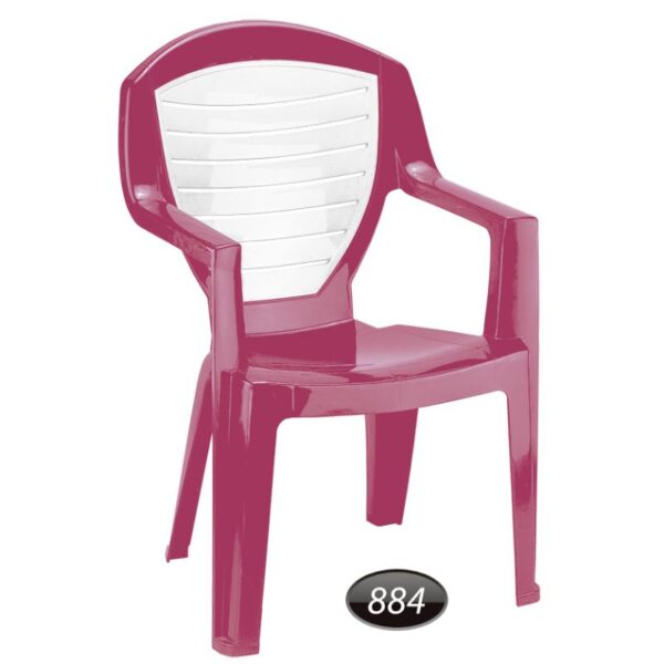 صندلی دسته دار دو رنگ کد 884 ناصرپلاستیک