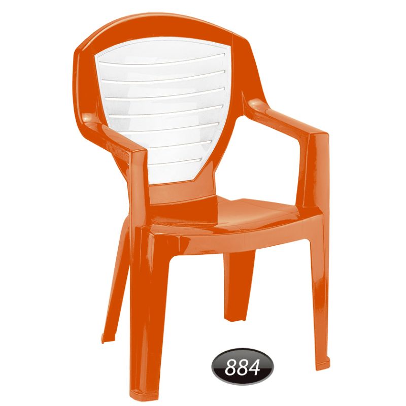 صندلی دسته دار دو رنگ کد 884 ناصرپلاستیک