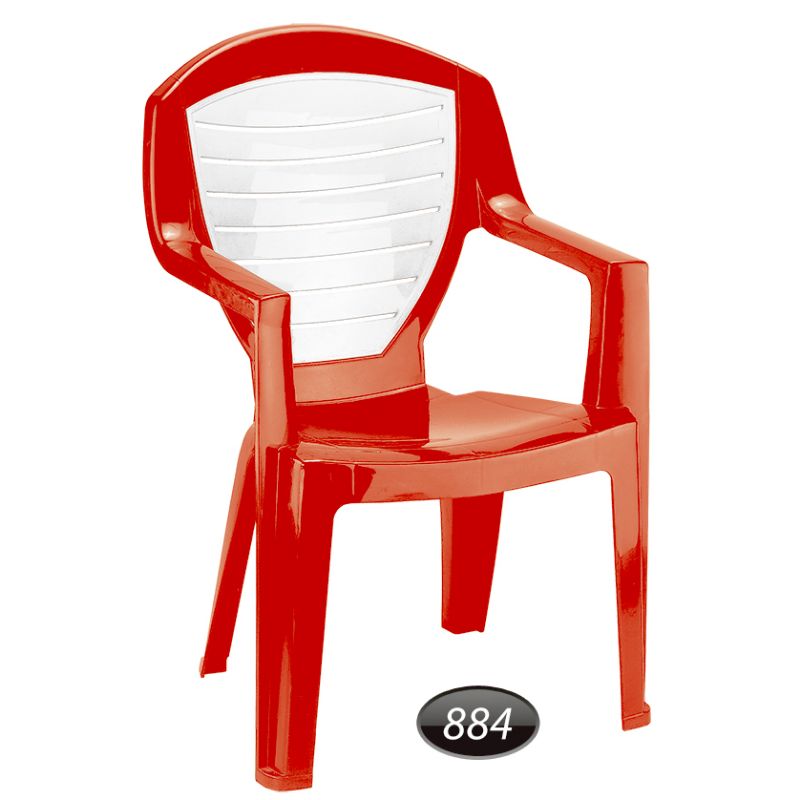 صندلی دسته دار دو رنگ کد 884 ناصرپلاستیک