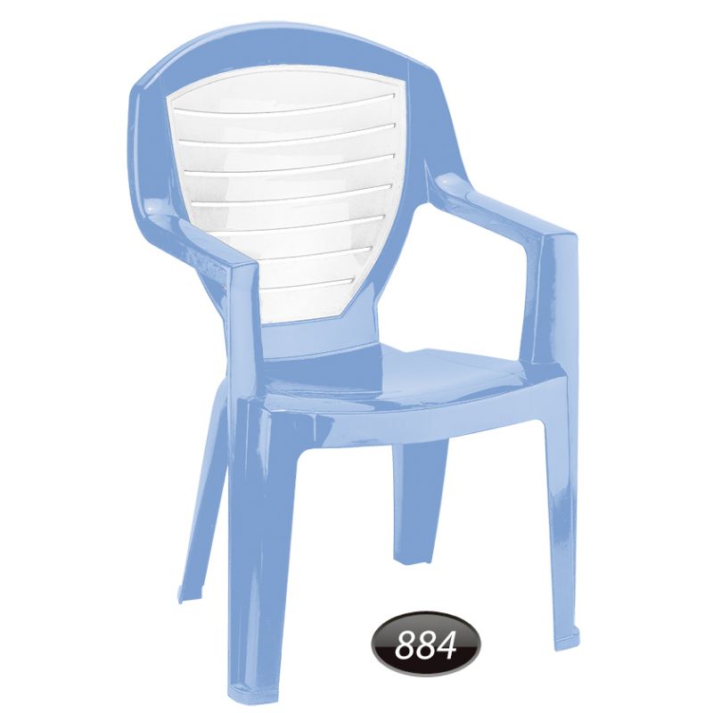 صندلی دسته دار دو رنگ کد 884 ناصرپلاستیک