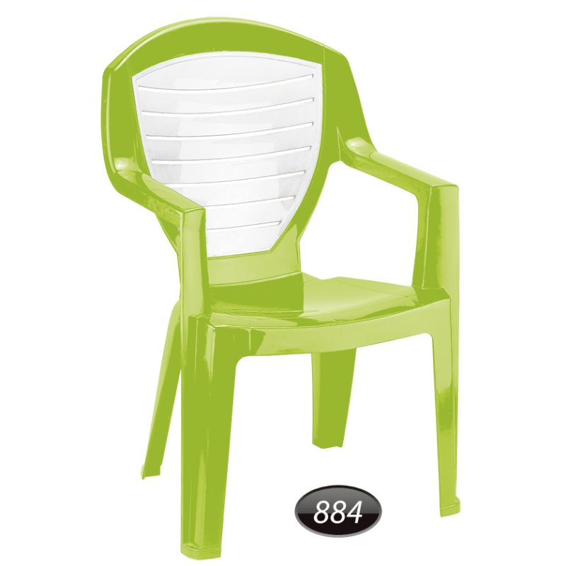 صندلی دسته دار دو رنگ کد 884 ناصرپلاستیک