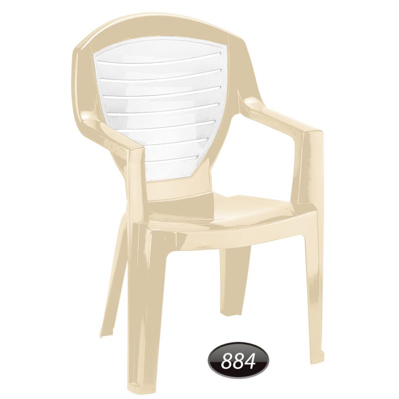 صندلی دسته دار دو رنگ کد 884 ناصرپلاستیک